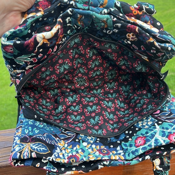 Vera Bradley Enchantment multi compartment shoulder bag EUC - Picture 8 of 13